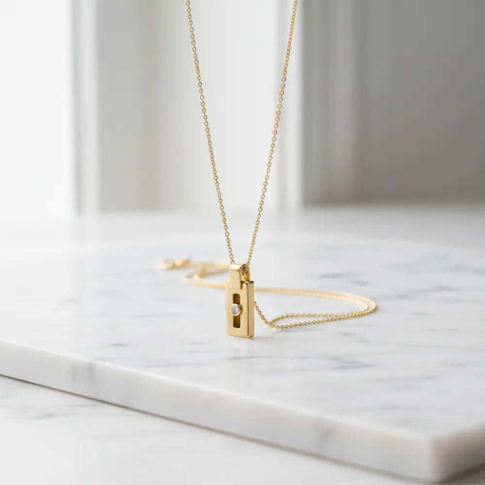 Pendant on marble surface