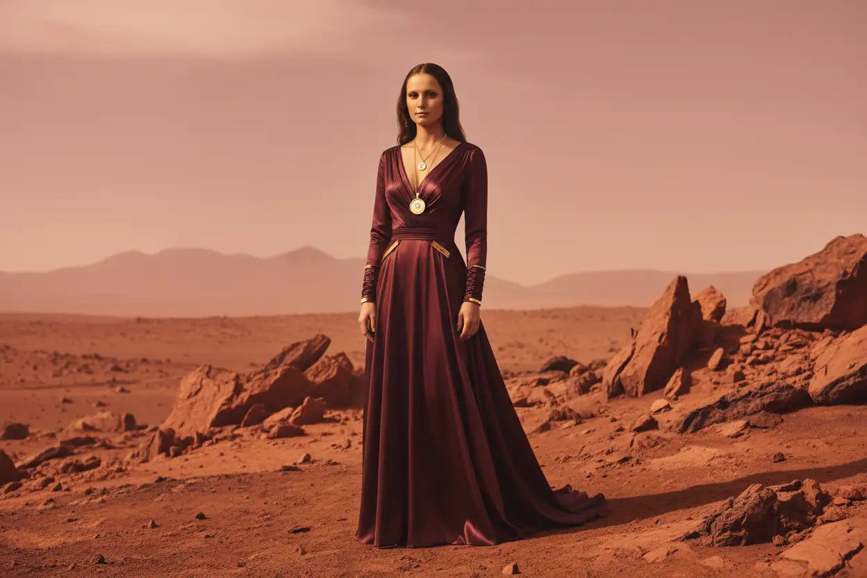 Mona Lisa modeling MILER jewellery on Mars